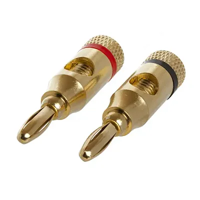 Cmple 106-N 1 PAIR OF High-Quality Copper Speaker Banana Plugs -