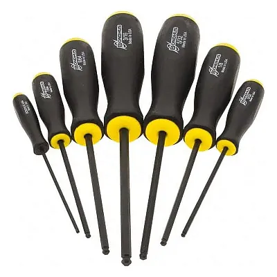 Bondhus Balldriver Sae Hex Ball End Screwdrivers 5/64" To 3/16" (7 Piece)