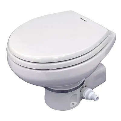 Dometic MasterFlush MF 7160 White Electric Macerating Toilet w/Orbit Base - Raw 