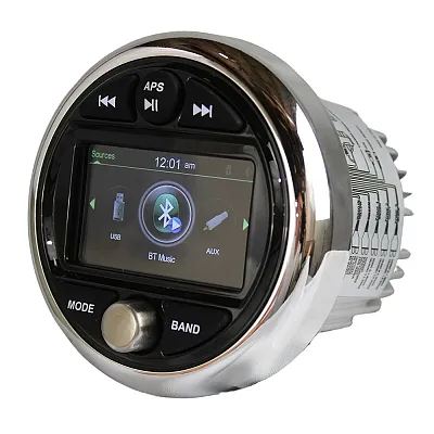 Banshee Marine 3&quot; Gauge Style Radio w/Bluetooth