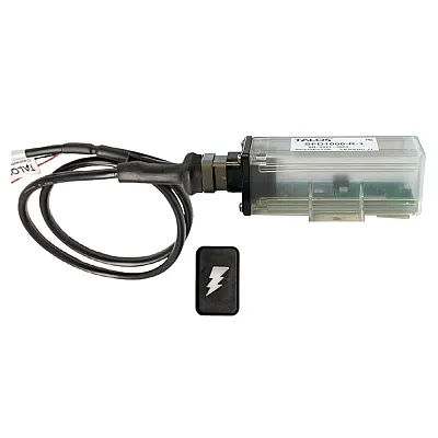 TALOS Remote Housing Lightning Detection System w/20&#039; Cable - Black Rectangular 