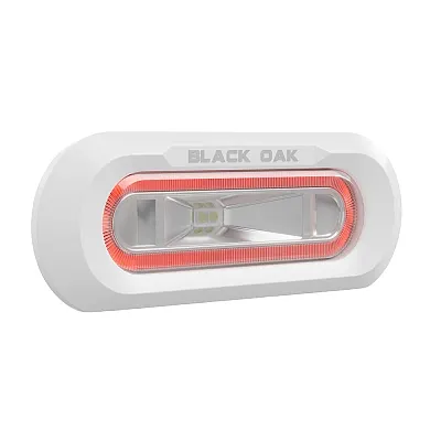 Black Oak Low Pro&trade; Marine Spreader Light - Flush Mount - White Housing - R