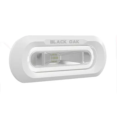 Black Oak Low Pro&trade; Marine Spreader Light - Flush Mount - White Housing - W