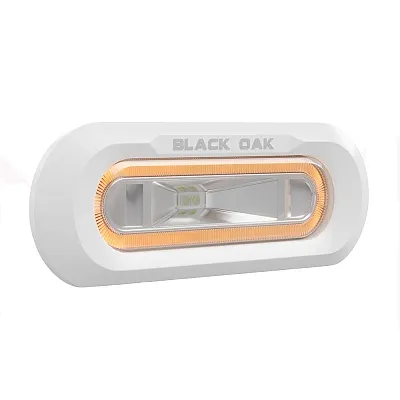 Black Oak Low Pro&trade; Marine Spreader Light - Flush Mount - White Housing - A
