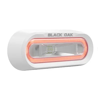 Black Oak Low Pro&trade; Off Road Spreader Light - Bracket Mount - White Housing