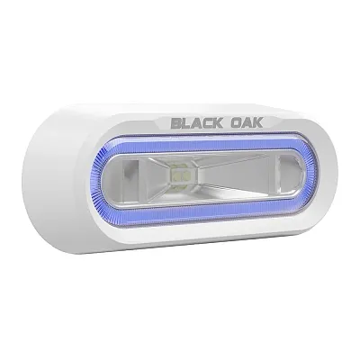 Black Oak Low Pro&trade; Off Road Spreader Light - Bracket Mount - White Housing