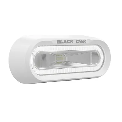 Black Oak Low Pro&trade; Off Road Spreader Light - Bracket Mount - White Housing