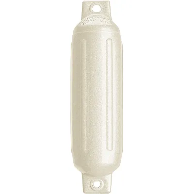 Polyform G-1 Twin Eye Fender 3.5&quot; x 12.8&quot; - Metallic White