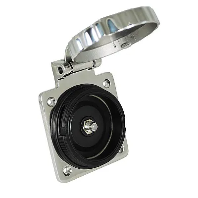 Marinco Stainless Steel Cable TV &amp; Internet Easy Lock Inlet