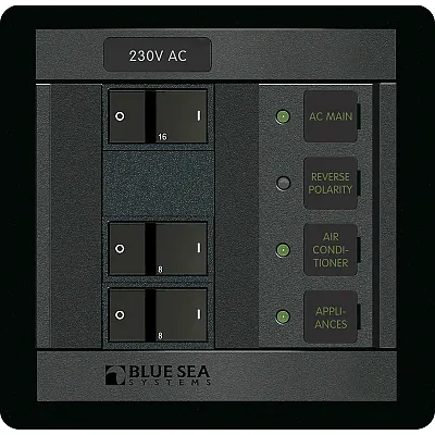 Blue Sea 230 Volt AC Main + 2 Positions