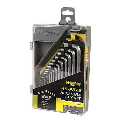 Wheeler Engineering Sae/Metric Hex And Torx Key Set With Storage Case (45 Piece 
