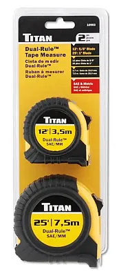 Titan Tools 10903 Titan - 2 Piece Combo 12 & 20&quot; Dual Rule (Stan