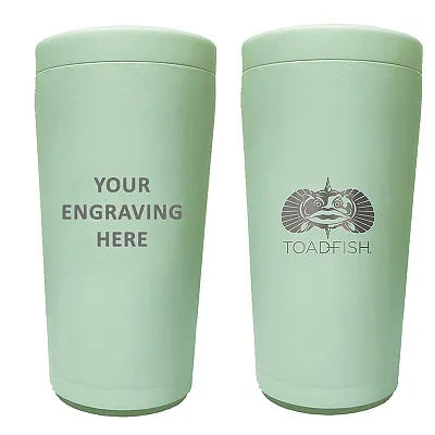 Toadfish Custom Engraved Non-Tipping Can Cooler 2.0 - Seagrass (MINIMUM ORDER QU
