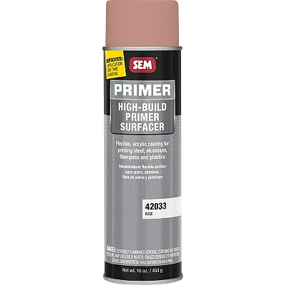 SEM High-Build Primer Surfacer - 20oz Aerosol Can - Rose