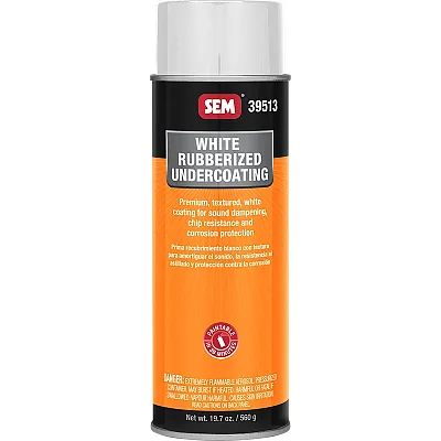 SEM Rubberized Undercoating - 24oz Aerosol Can - White