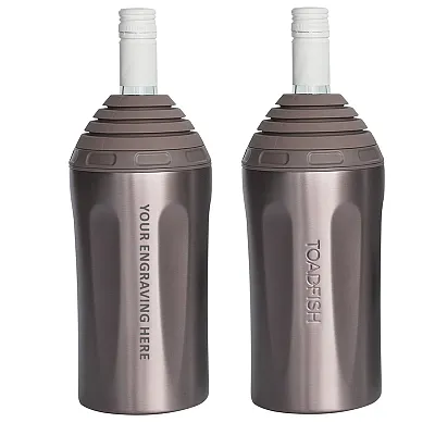 Toadfish Custom Engraved Stainless Steel Wine Chiller - Rose Gold (MINIMUM ORDER