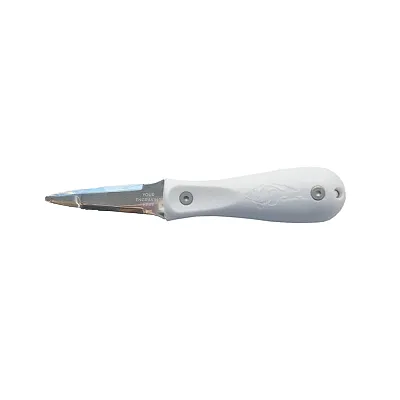 Toadfish Custom Engraved Professional Edition Oyster Knife - White (MINIMUM ORDE