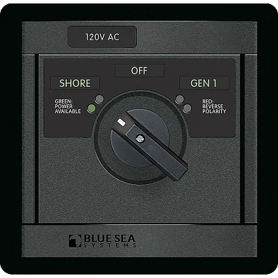 Blue Sea 120v AC Rotary 30A off + 2 Sources