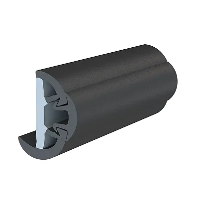 TACO SuproFlex Rub Rail Kit w/Flex Vinyl Overlay Insert - 2"H x 1-1/4"W x 60'L -