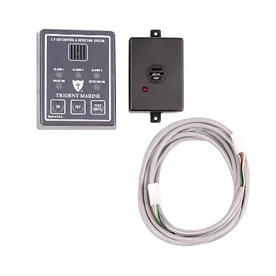 Trident Marine 12/24V Full Detection Panel w/Gas Detector &amp; 10' Quick Cable 