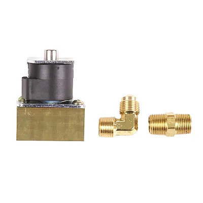 Trident Marine 12VDC Low-Pressure Brass Solenoid Shut-Off Valve 3/8" Female Port