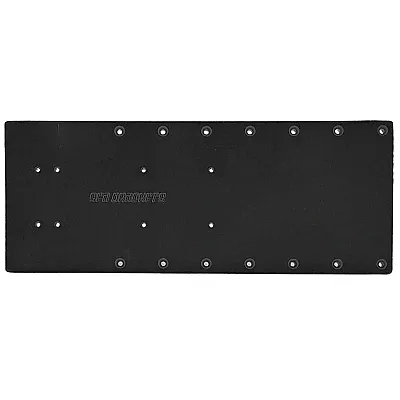 Sea Brackets 20" Straight Trolling Motor Plate - Black