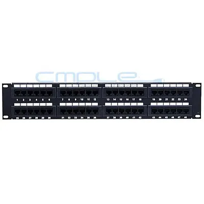 Cmple Cat6 Panel 110 Type 48 Port (568A/B Compatible) 1105-N (cm