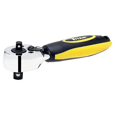 Titan 1/4" And 3/8" Drive Dual Head Stubby Ratchet