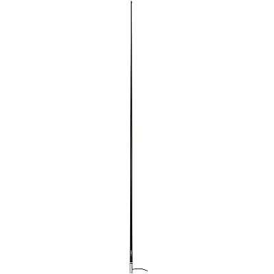 Scout 8' Black VHF Antenna 6dB Stainless Steel Ferrule w/5M RG-58 Coax Includes 