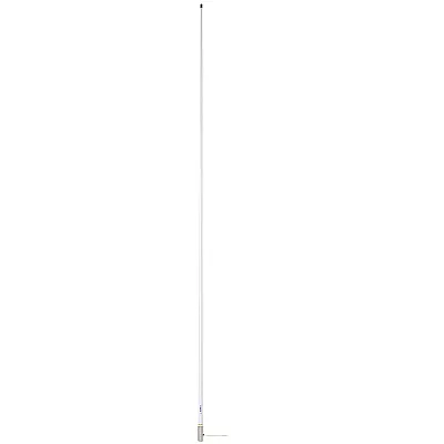 Scout 8' White VHF Antenna 6dB Heavy Stainless Steel Ferrule w/6M RG-8x Includes