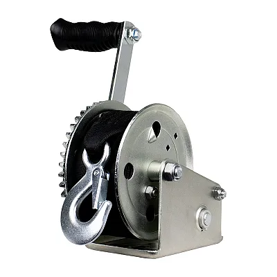 Powerwinch Utility Series Winch 1,200lb, 6" Crank Arm - Zinc