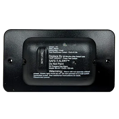 Safe-T-Alert 80 Series Black Propane Gas Alarm - 12V