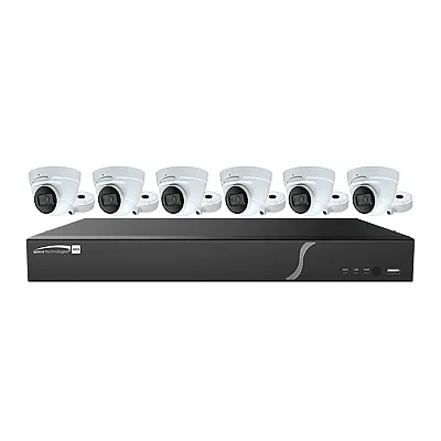 Speco 8 Channel, 2TB Recorder w/6 4MP Turret Cameras