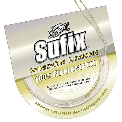 Sufix Wind-On 100% Clear Fluorocarbon Leader - 100lb - 11 yds