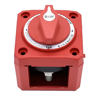 Bluewater Off/1/2/Both Battery Switch - Surface Mount - Red