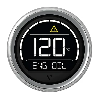 Veratron VL Digital 52 w/Round Chrome Bezel