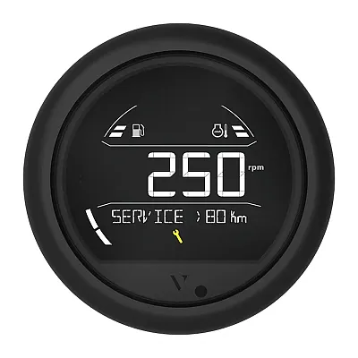 Veratron VL Digital 85 w/Round Black Bezel