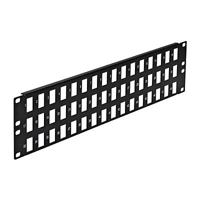 Cmple Blank Keystone Patch Panel, 48 Port, 19&quot; X 3U 1112-N