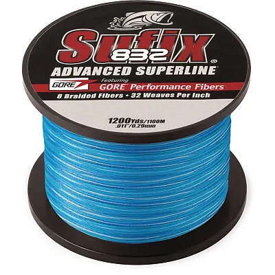 Sufix 832 Advanced Superline Braid - 80lb Test - 1200yds - Coastal Camo