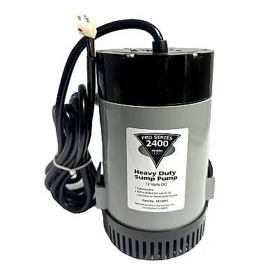 Johnson Pump Pro Series 2400 GPH Replacement Sump Pump - 12V - 2400GPH w/10' Lif