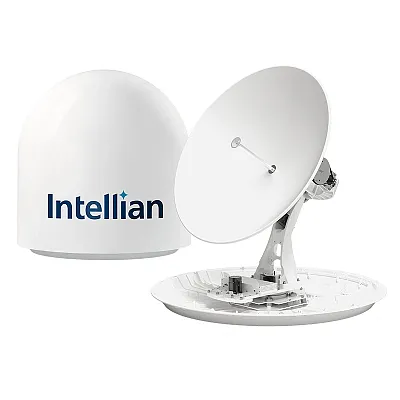 Intellian t100N 1M Maritime Global Satellite TV Antenna System In v100NX Matchin