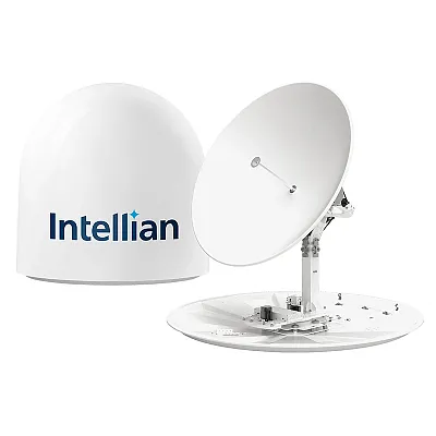 Intellian t130N 1.25M Maritime Global Satellite TV Antenna System in v130NX Matc