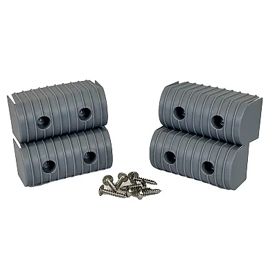 Caliber BunkWrap End Cap 2x4" Grey Accessory Kit w/Stainless Steel Hardware *4-P