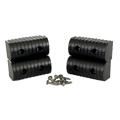 Caliber BunkWrap End Cap 2x4" Black Accessory Kit w/Stainless Steel Hardware *4-