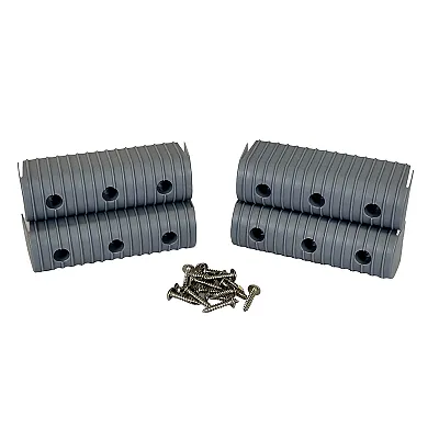 Caliber BunkWrap End Cap 2x6" Grey Accessory Kit w/Stainless Steel Hardware *4-P
