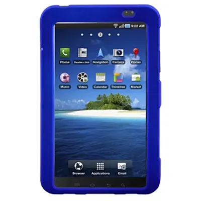 Rubberized SnapOn Blue Cover for Samsung Galaxy Tablet i800
