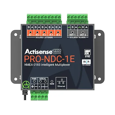 Actisense Pro NMEA 0183 Multiplexer - 5 Inputs &amp; 2 ISO-Drive Outputs, Ethern