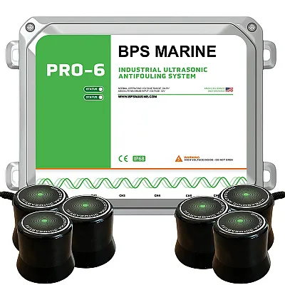 BPS Marine PRO-6 6-Transducer Ultrasonic Antifouling System - 24VDC