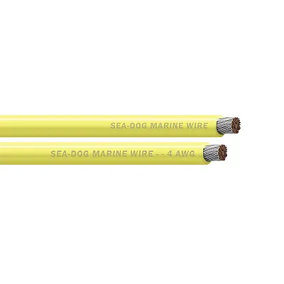 Sea-Dog 4 AWG Yellow Battery Cable - 500'