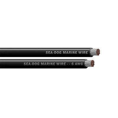 Sea-Dog 6 AWG Black Battery Cable - 100'